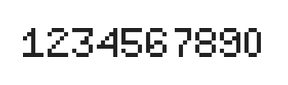 5×7数字点阵字体 ddN57AB0905