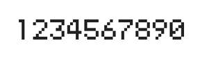 5×7数字点阵字体 ddN57AB0914