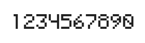 5×7数字点阵字体 ddN57AB0917