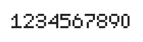 5×7数字点阵字体 ddN57AB0919