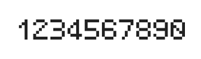 5×7数字点阵字体 ddN57AB0921