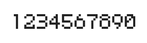 5×7数字点阵字体 ddN57AB0922