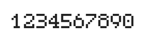 5×7数字点阵字体 ddN57AB0924