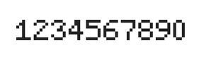 5×7数字点阵字体 ddN57AB0926