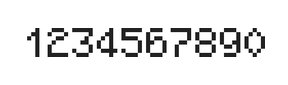 5×7数字点阵字体 ddN57AB0930