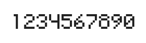 5×7数字点阵字体 ddN57AB0935
