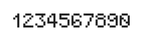 5×7数字点阵字体 ddN57AB0936