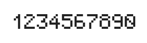 5×7数字点阵字体 ddN57AB0937