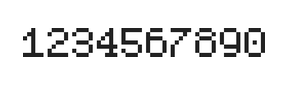 5×7数字点阵字体 ddN57AB0942