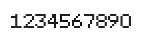 5×7数字点阵字体 ddN57AB0943