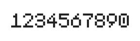 5×7数字点阵字体 ddN57AB0950