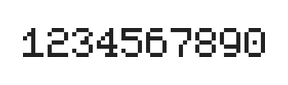5×7数字点阵字体 ddN57AB0952