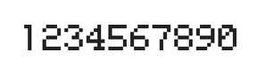 5×7数字点阵字体 ddN57AB0955