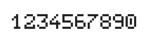 5×7数字点阵字体 ddN57AB0957