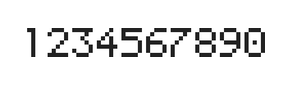 5×7数字点阵字体 ddN57AB0967
