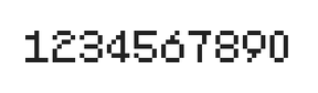5×7数字点阵字体 ddN57AB0973