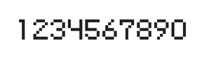 5×7数字点阵字体 ddN57AB0975