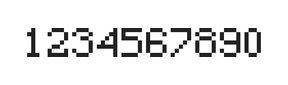 5×7数字点阵字体 ddN57AB0981