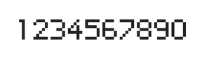 5×7数字点阵字体 ddN57AB0986