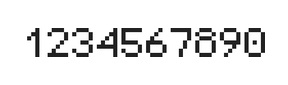5×7数字点阵字体 ddN57AB1002