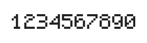 5×7数字点阵字体 ddN57AB1004