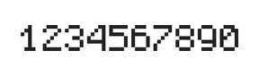 5×7数字点阵字体 ddN57AB1010