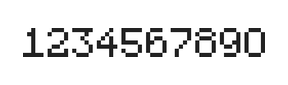 5×7数字点阵字体 ddN57AB1018