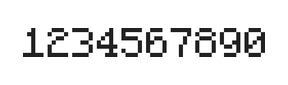 5×7数字点阵字体 ddN57AB1101