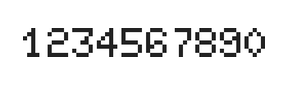 5×7数字点阵字体 ddN57AB1115
