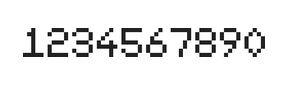 5×7数字点阵字体 ddN57AB1118