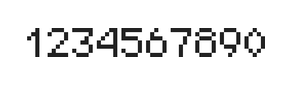 5×7数字点阵字体 ddN57AB1127