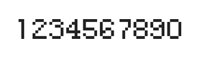 5×7数字点阵字体 ddN57AB1130