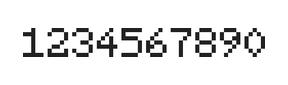 5×7数字点阵字体 ddN57AB1138