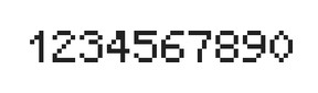 5×7数字点阵字体 ddN57AB1154