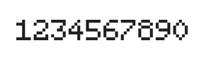 5×7数字点阵字体 ddN57AB1161