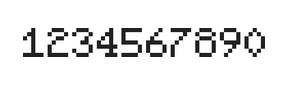 5×7数字点阵字体 ddN57AB1182