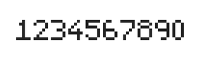 5×7数字点阵字体 ddN57AB1185