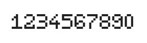 5×7数字点阵字体 ddN57AB1186