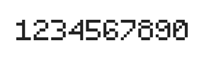 5×7数字点阵字体 ddN57AB1199