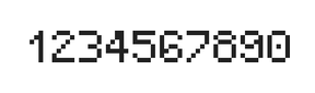 5×7数字点阵字体 ddN57AB1229