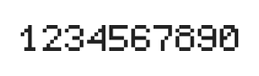 5×7数字点阵字体 ddN57AB1256
