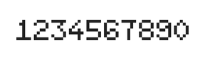 5×7数字点阵字体 ddN57AB1320
