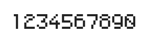 5×7数字点阵字体 ddN57AB1327