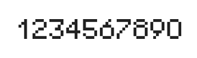 5×7数字点阵字体 ddN57AB1349