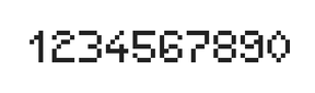 5×7数字点阵字体 ddN57AB1361