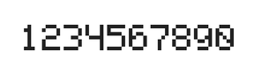 5×7数字点阵字体 ddN57AB1363