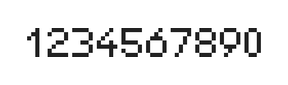 5×7数字点阵字体 ddN57AB1388