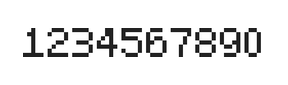 5×7数字点阵字体 ddN57AB1399