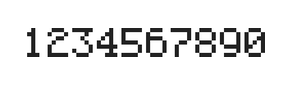 5×7数字点阵字体 ddN57AB1422