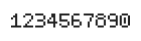 5×7数字点阵字体 ddN57AB1425